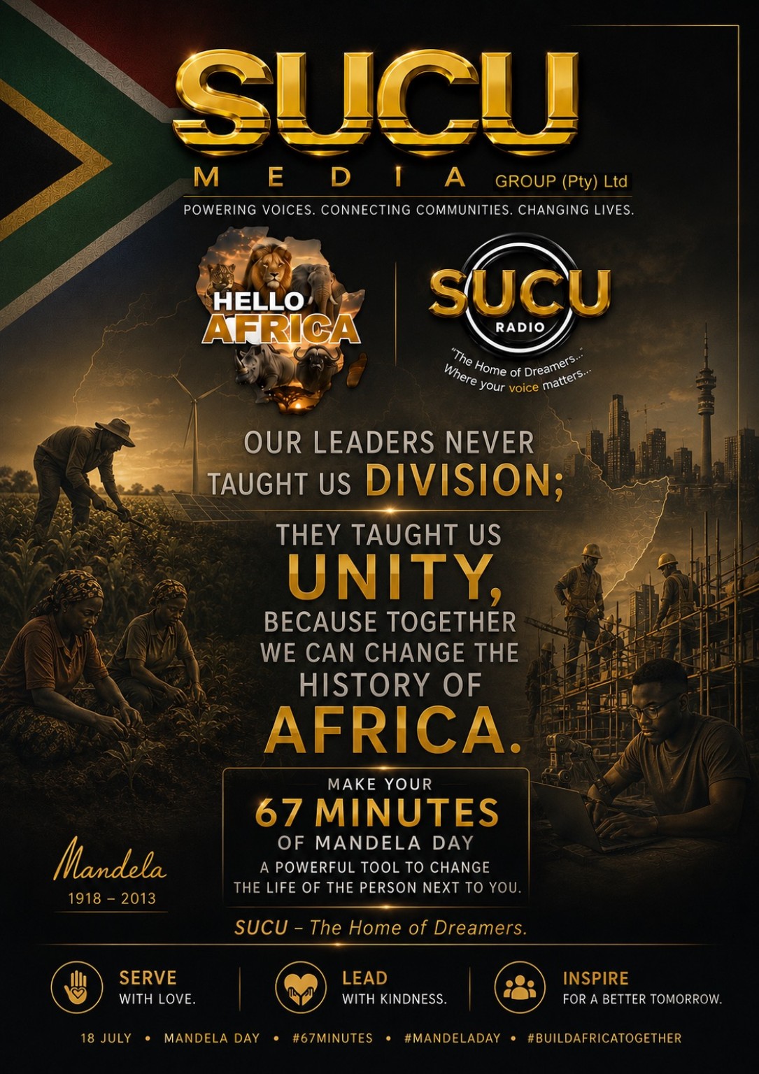 SUCU Media Group — Make your 67 minutes of Mandela Day count